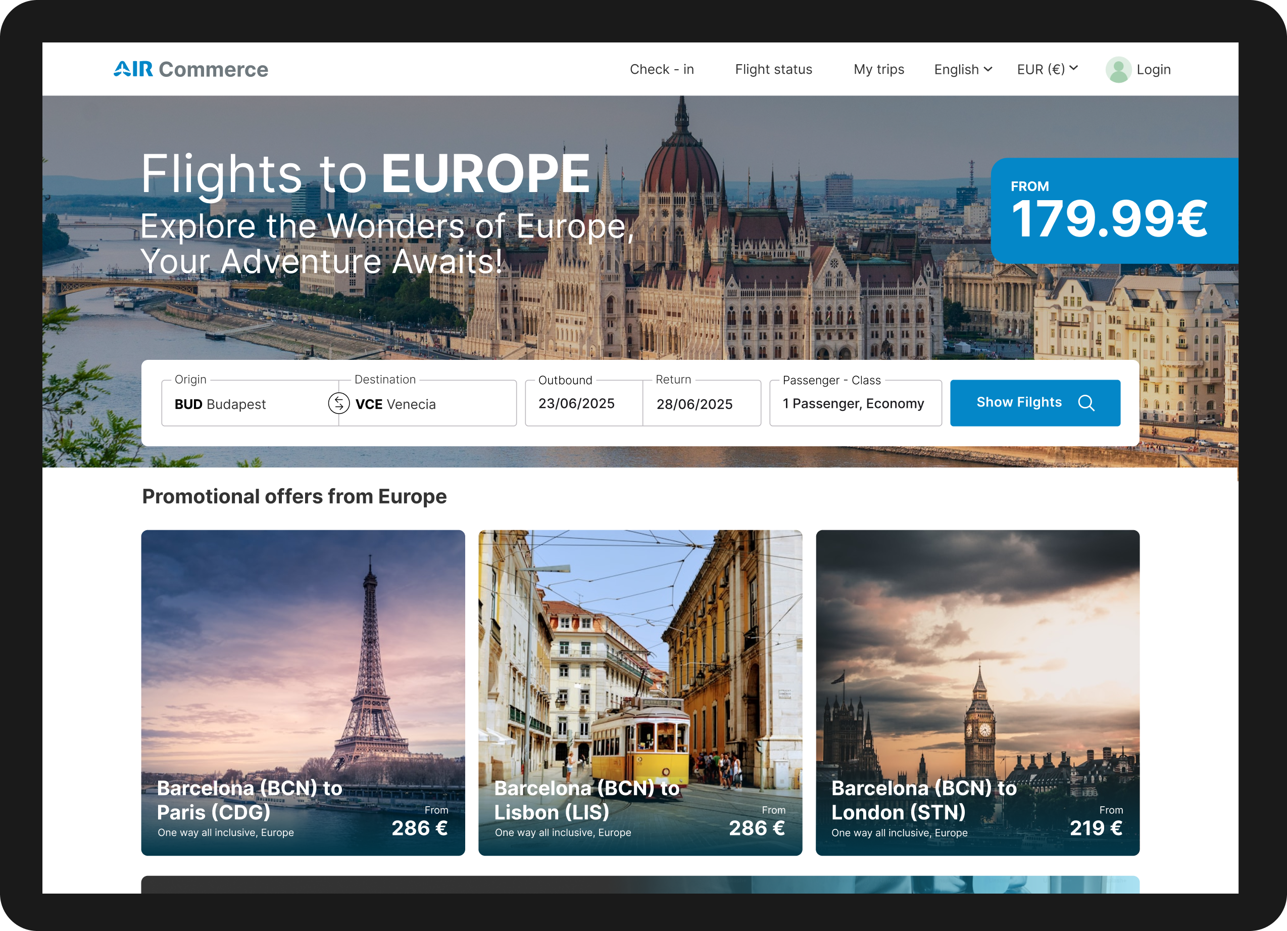 Airline eCommerce, Reinvented