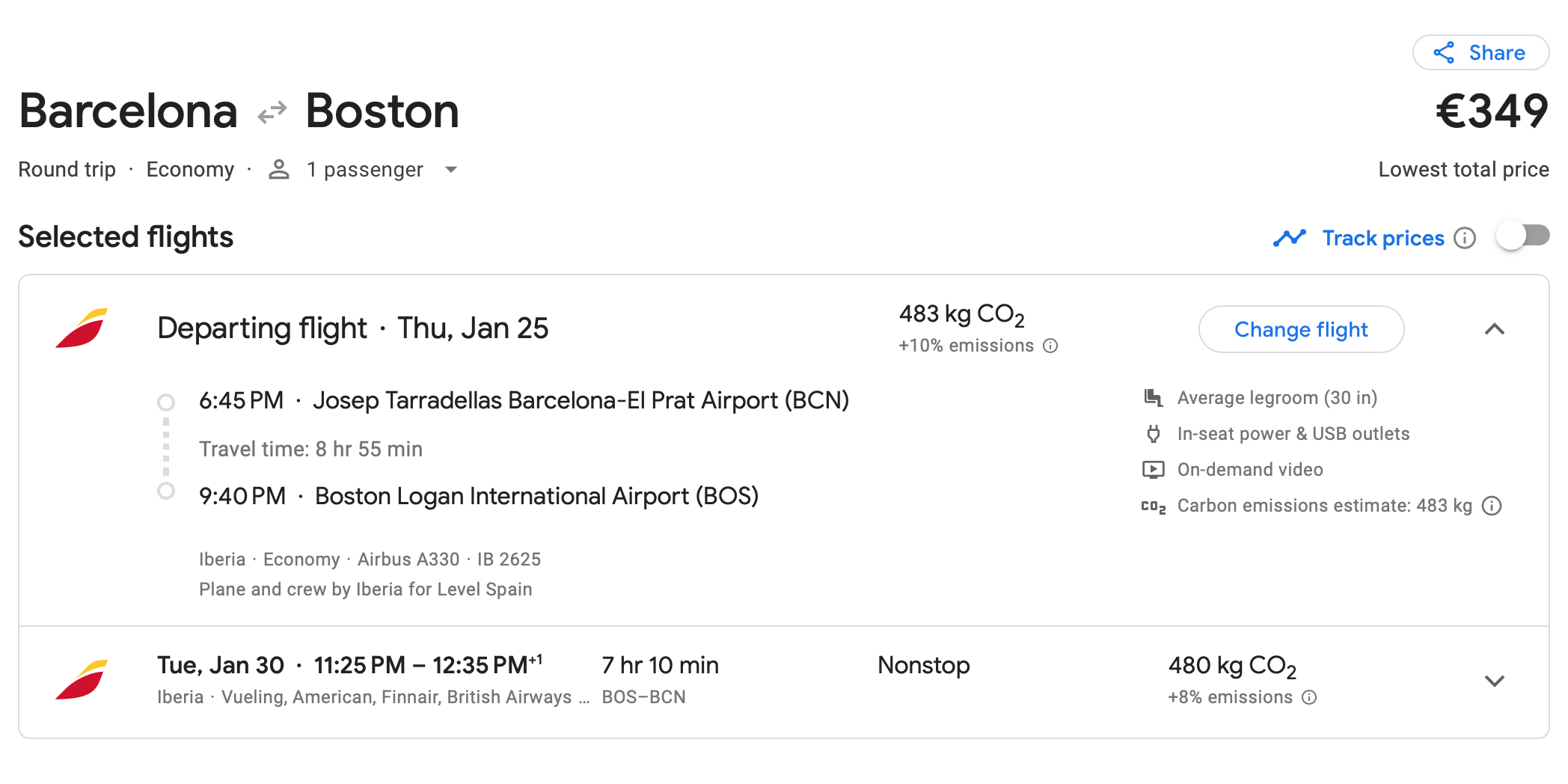 Google Flights Level.