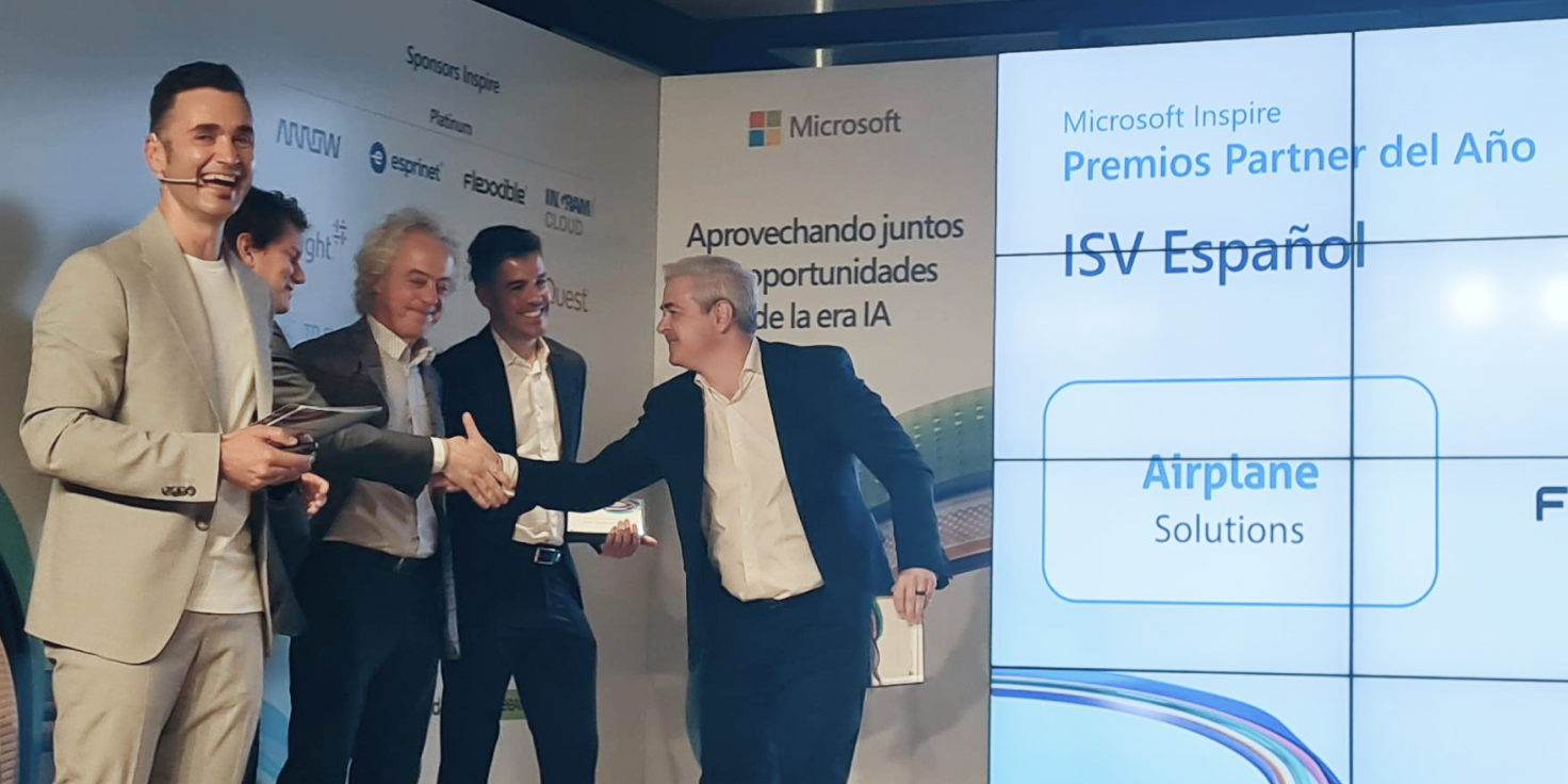 Airplane solutions partner of the Year Microsoft ISV.